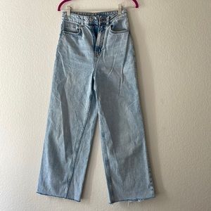 H&M wide leg high-rise jeans